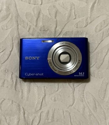 Sony Cyber-shot DSC-W330 14.1MP Digital Camera (Blue) + Battery + 4GB SD card