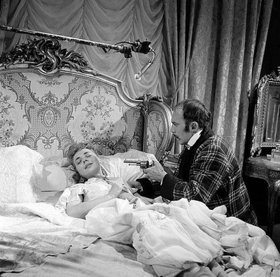 Jean Paqui and Pierrette Bruno in a scene of Mayerling 1950s Old Photo