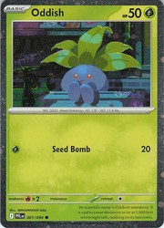 Oddish 001/094 Phantasmal Flames Cosmos Holo Promo