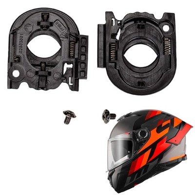 2x Helmet Shield Base Left and Right with Screws for MT Stinger 2