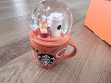 Starbucks Osaka Japan Special Limited Edition Snow Globe Expresso Cup Orange
