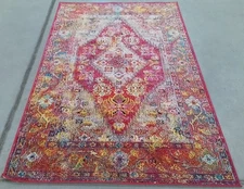 LIT BLUE / FUCHSIA 4'-0" x 6'-0" Flaw in Rug, Reduced Price 1172776839 CRS507B-4