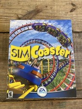 Sim Coaster PC Big Box Complete EA Games, 2000 Instructions Reg Card Inner Box