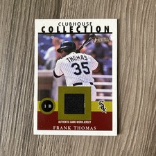 2001 Topps Heritage - Clubhouse Collection Relics Frank Thomas #THCC-FT (MEM)