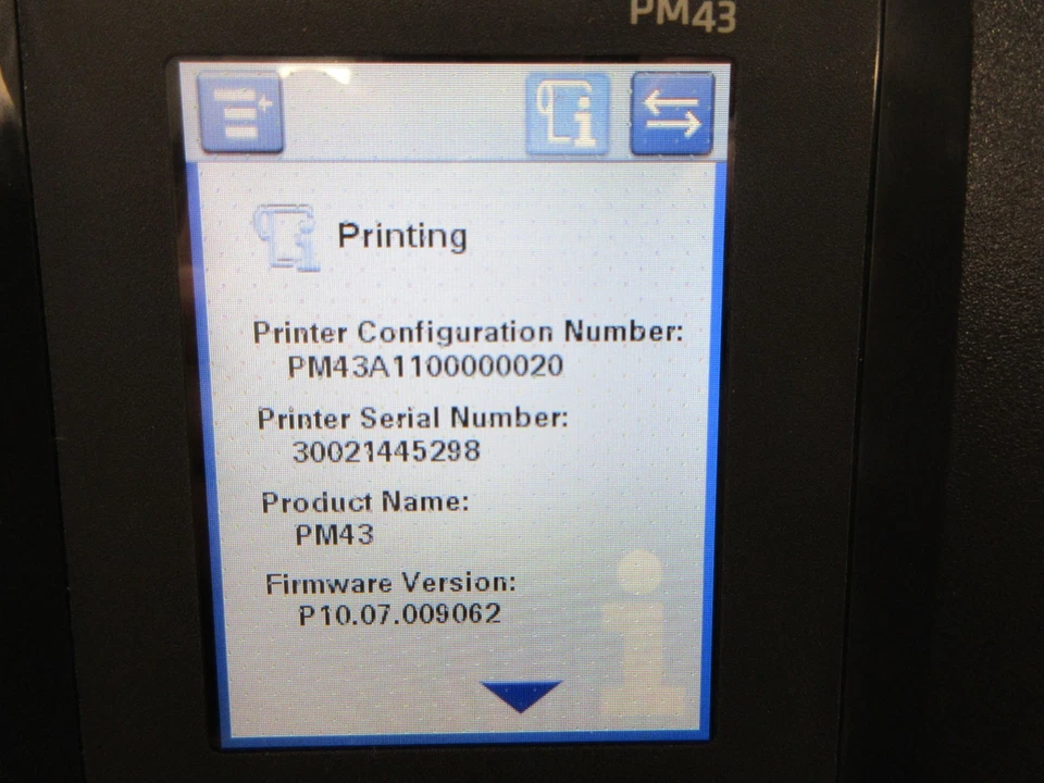 Intermec PM43 Honeywell Industrial Thermal Label Printer PM43A1100000020 - Image 3 of 4