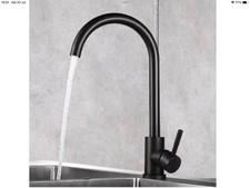 KITCHEN SINK MIXER TAP SWIVEL SPOUT MATT BLACK