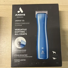 -BRAND NEW- Andis eMerge Lite Cordless Detachable Blade Clippers Light Blue