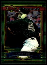 Carlos Reyes 1994 Finest #302 Oakland Athletics MLB READ FREE SHIP AutographDen