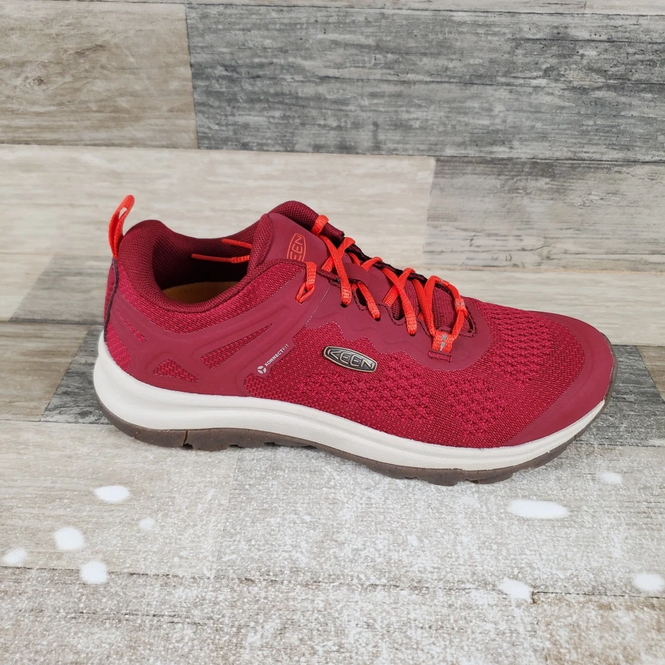Keen Terradora Ii Vent Damen Wanderschuhe Gr. 6,5 Rhabarber Orange Schnür-Sneaker