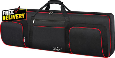 76 Key Keyboard Case Soft Padded Piano Case with Handle and Adjustable Shoulder