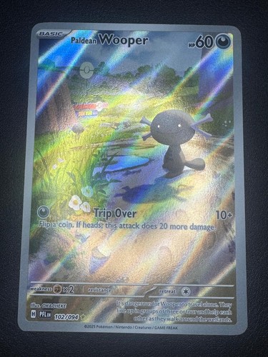 PALDEAN WOOPER 102/094 PHANTASMAL FLAMES HOLO NEAR MINT