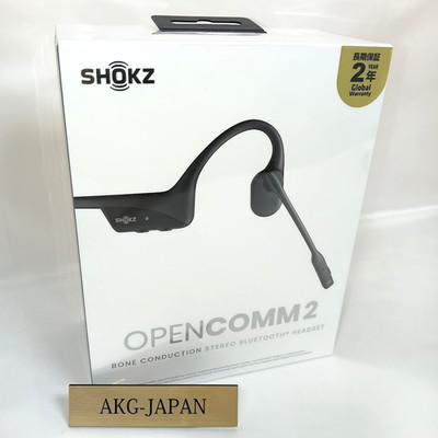 Shokz OpenComm 2 2025 Knochenleitungs-Headset-Mikrofon Bluetooth 5.1 schwarz ...