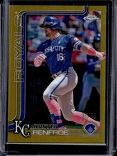 2025 Topps Chrome Hunter Renfroe Gold Refractor #/50 Royals