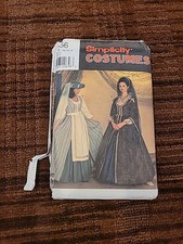 Vtg 97 Simplicity 7756 COSTUME PATTERN Sizes 10 12 14 Renaissance Tudor Cosplay