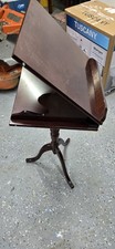Vintage Cherry Wood Music/Book Stand Pedestal Podium Library, Bombay Company