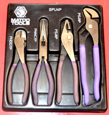 Matco Tools SPU4P 4pc Universal PURPLE GRIP Pilers Set-**RARE/USED**