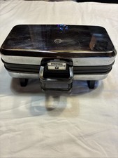 Vtg. Vitantonio Premier Belgian Waffle Maker Model 550 Chrome TESTED/works