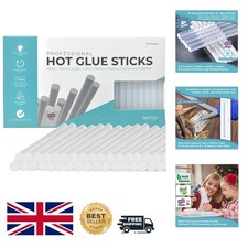Grade A+ Clear Hot Glue Sticks | 50 Pack 7mm x 100mm | Fast Dry, Fits Most Guns 0.19 per stick