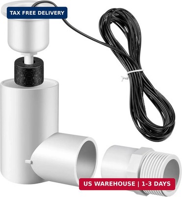 1 Pack SS2 Float Switch for Easy Installation, AC Float Switch with 3/4 Inch Ada