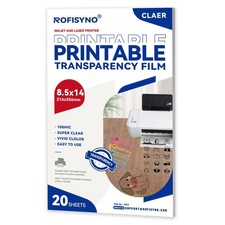 8.5X14 Printable Transparency Sheets, 4mil Clear Overhead Projector Film for ...