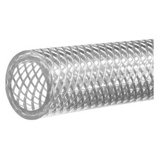 Zoro Select Zusa-Ht-8 Reinforced Clear Pvc Tubing, 3/8" Id X 1/2" Od X 100 Ft.