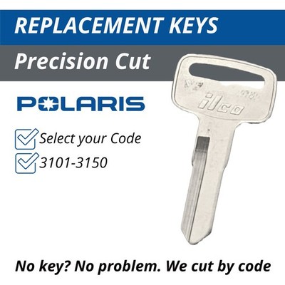 Polaris Ignition Key Cut to Code 3101-3150 ATV Scrambler Trail Boss Sportsman 