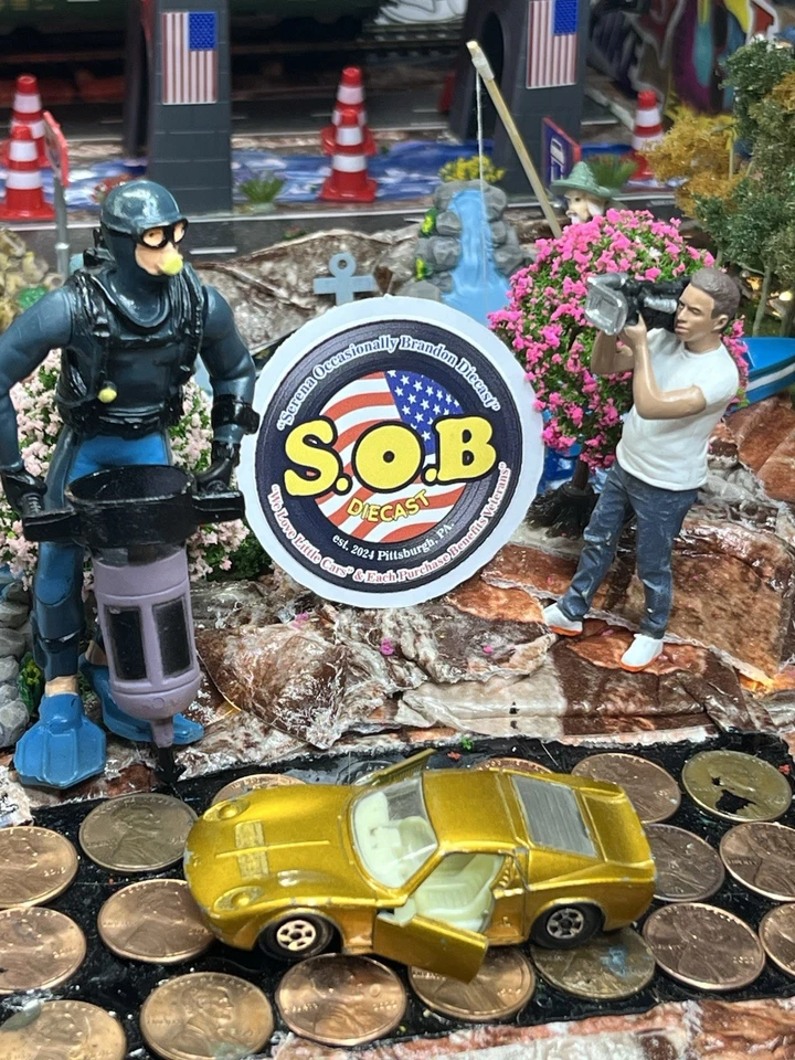 Lamborghini Miura Lesney Años 60 Nº 33 Oro Diecast USADO EXCELENTE ESTADO Foto 2 de 4