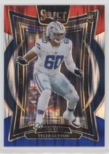 2024 Panini Select Concourse Red & Blue Shock Prizm Tyler Guyton #69 1gb2