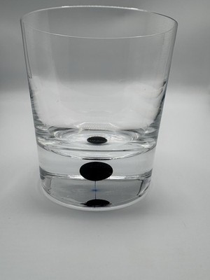 Orrefors Crystal Intermezzo Blue Double Old Fashioned Whiskey Glass