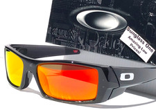 NEW Oakley GASCAN Black Ink POLARIZED Galaxy Ruby Mirror Lens Sunglass 9014-E3