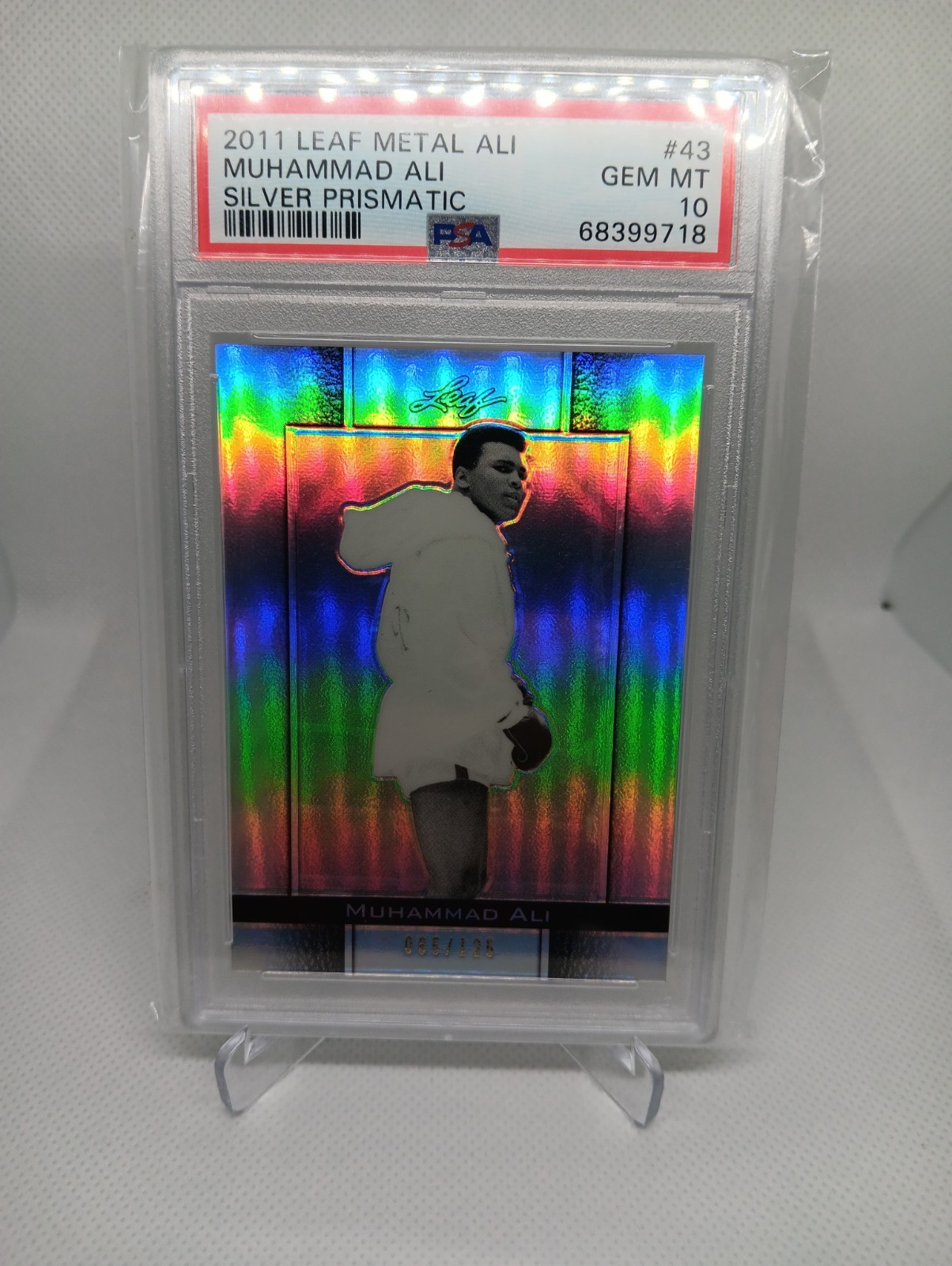 2011 Leaf Metal Ali #43 Silver Prismatic /125 PSA10