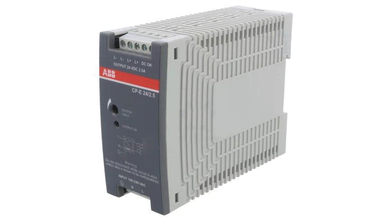 CP-E-24/2.5 Power Supply: Pulse for DIN Rail 60W 24VDC 24÷28V 2.5A 331g /T2UK