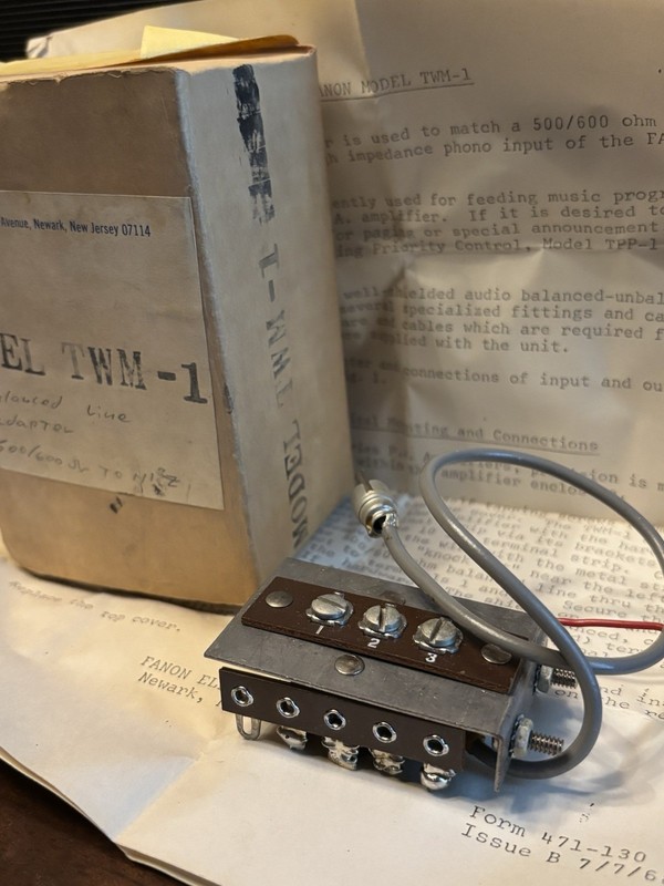 Fanon TWM-1 Line Adapter For Triumph Series Amplifiers