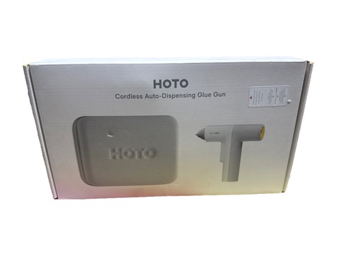 HOTO Cordless Auto Dispensing Glue Gun Kit Case 20 Glue Sticks USB Cable