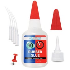Adhesive Guru Rubber Glue 0.7 oz - Heavy Duty Super for Rubber, Clear
