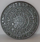 VTG Frankoma Pottery Sequoyah Cherokee Alphabet Terracotta Trivet Or Display 7TR