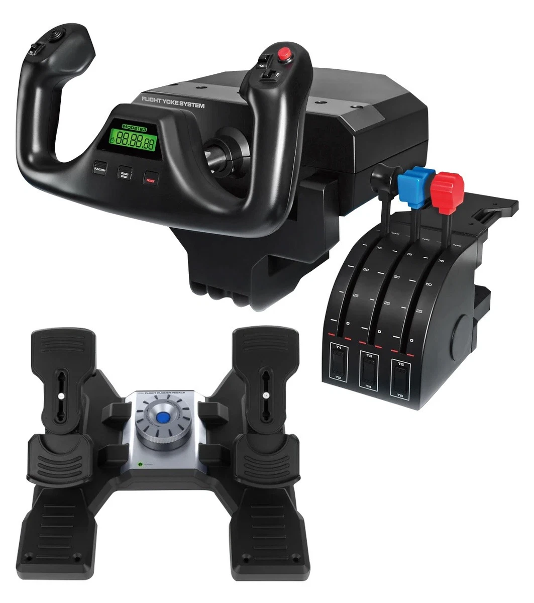 ロジテック フライトヨークシステム(中古品) Logitech Flight Yoke Video Game Controllers for sale - eBay