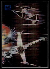 2024 Topps Chrome Star Wars Galaxy #21 Starfighter in Battle Sonar Refractor
