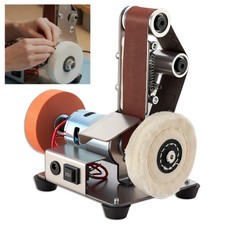 UK Mini Electric Belt Sander Grinder DIY Polishing Machine Sanding Tool Kit NEW