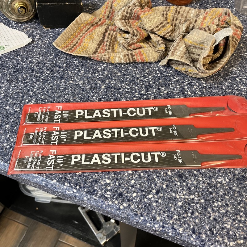 Three 3️⃣ PLASTI-CUT FILE, New, 10 Inch Fast 5483