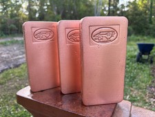 100 Oz .999 Fine Copper Bar - Bright Satin Finish
