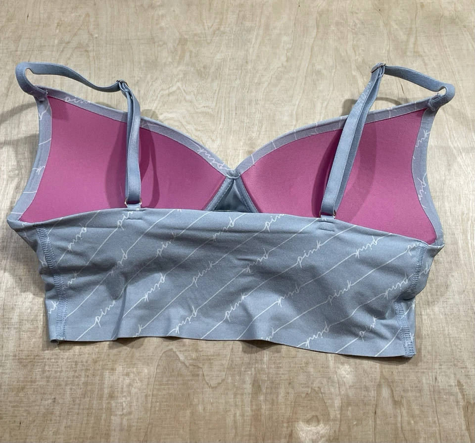 Sujetador Push Up Inalámbrico ROSK By Victoria's Secret Talla Pequeña Azul Foto 4 de 4