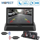 MOPECT license plate rear view camera wireless wireless with 4.3'' LCD monitor car motor vehicle