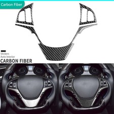 Genuine Carbon Fiber Steering Wheel Panel Sticker For Hyundai Genesis Coupe 13