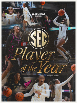 Mikayla Blakes Vanderbilt Commodores Women s Basketball 2026 SEC Player Poster