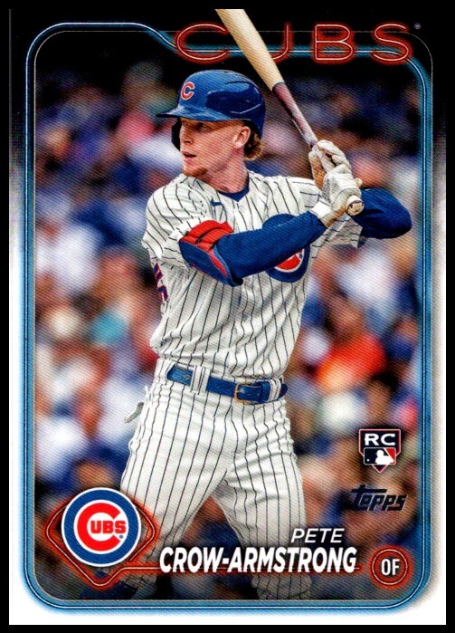 2024 Pete Crow-Armstrong Rookie Topps Baseball Series Two RC #407 Chicago Cubs