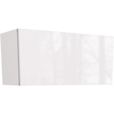 Kitchen 700mm Bridge Cabinet With Plain Slab Gloss White Doors Fully Assembled