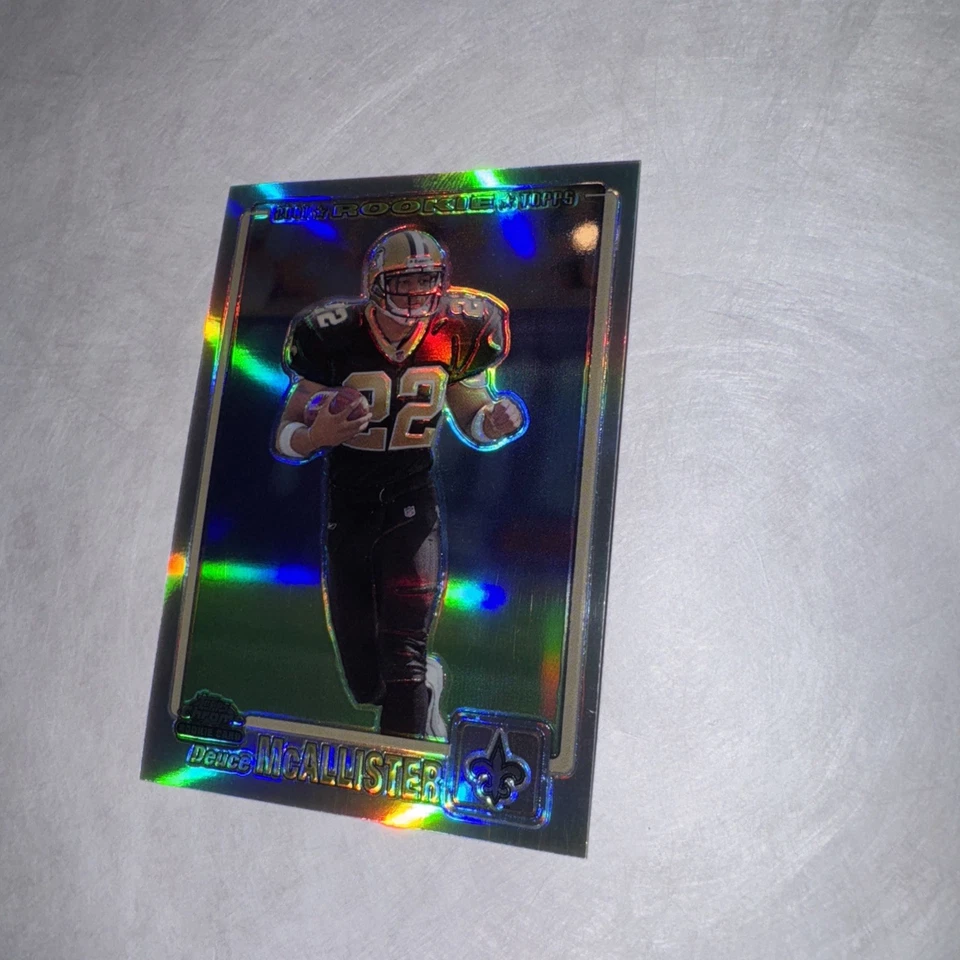 2001 Topps Chrome Refractor /999 Deuce McAllister #258 Rookie RC GEM RARE $$ - Image 2 of 4