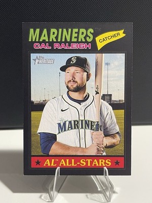 2026 Topps Heritage Cal Raleigh Black Border SP MARINERS 1:121 Odds /50