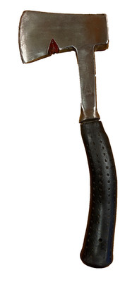 Vintage ''WFS'' Drop-Forged 12'' Steel Axe, 3'' Blade, Nail-Puller, Rubber, JAPAN